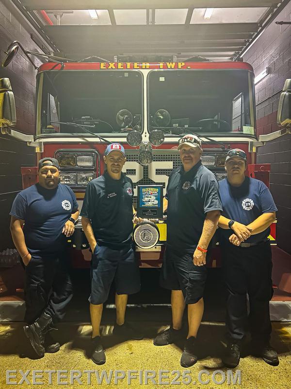 Tower Crew Attends Fleetwood Parade and Housing Exeter Township Fire